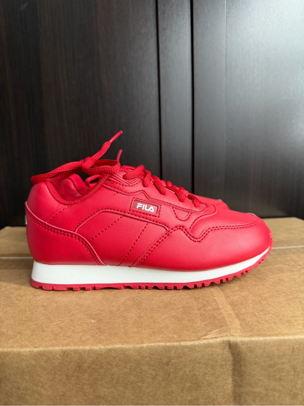 Fila Kids Red Low-Top Sneaker